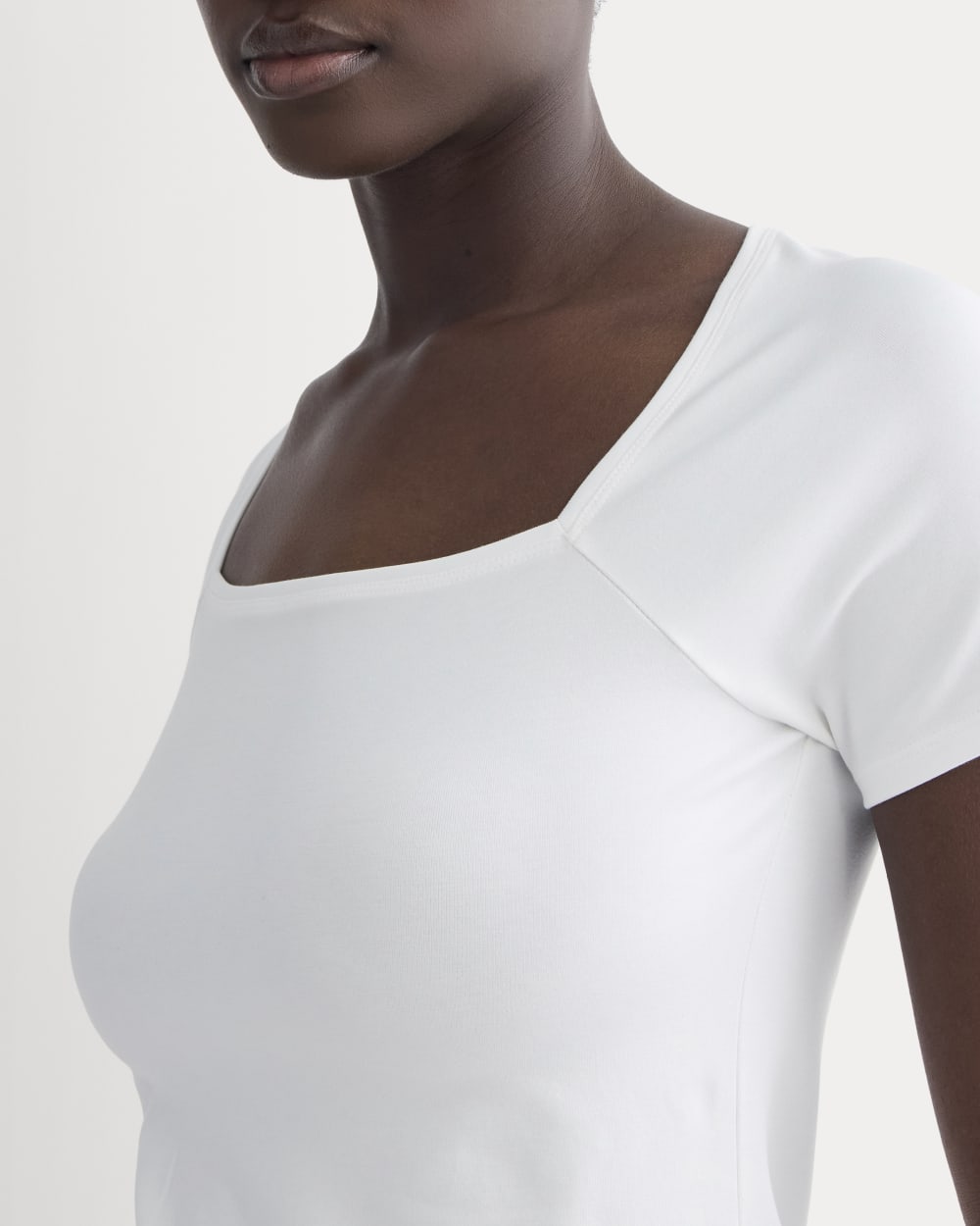 The Form Square-Neck Top | White - Image 3