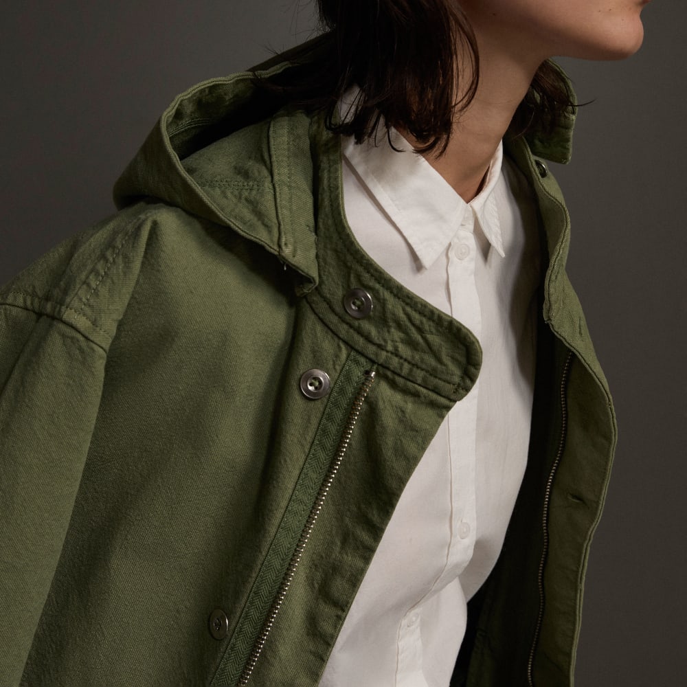 The Canvas Organic Cotton Parka | Forest Green - Image 8