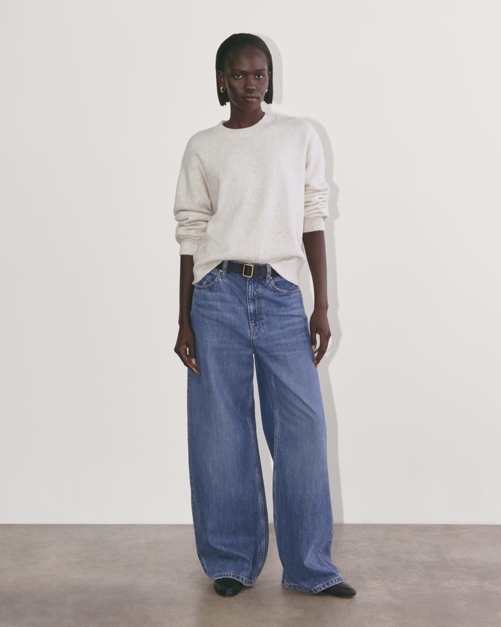 The Cocoon Crew in Plush Cotton | Heathered Oat - Image 3