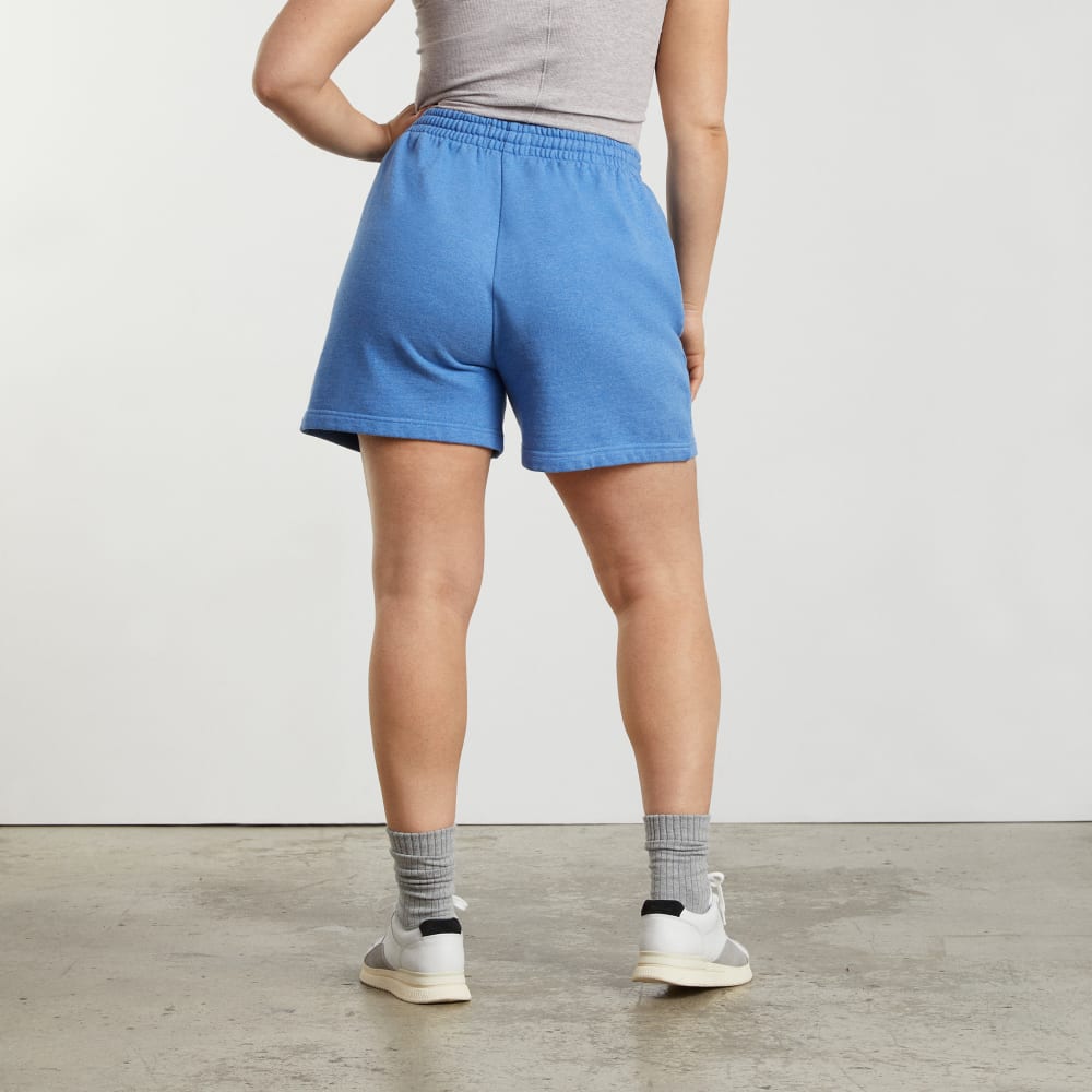 The Track Long Sweatshort | Heathered Denim - Image 2
