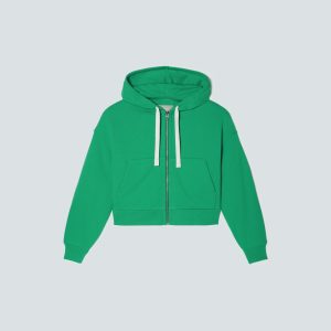 The Track Organic Cotton Hoodie | Bright Jade