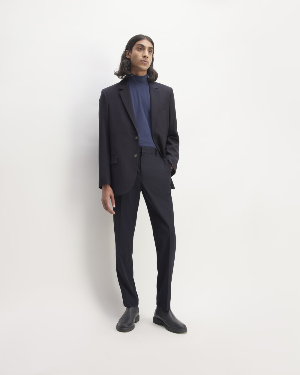 The Italian Wool Jacket | Navy - Image 3