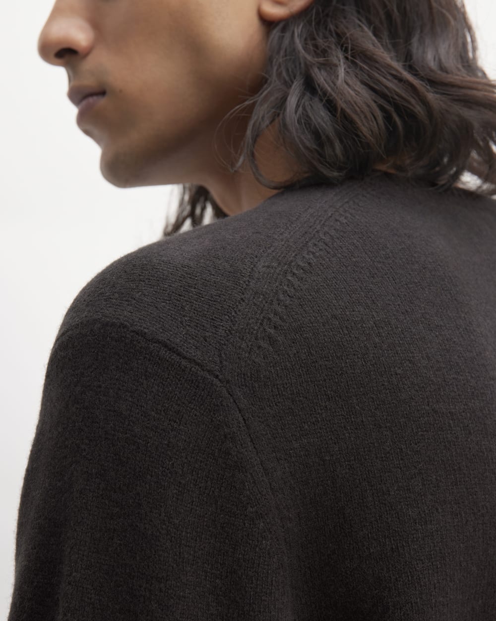 The Premium Merino Crew Neck Sweater | Black - Image 5