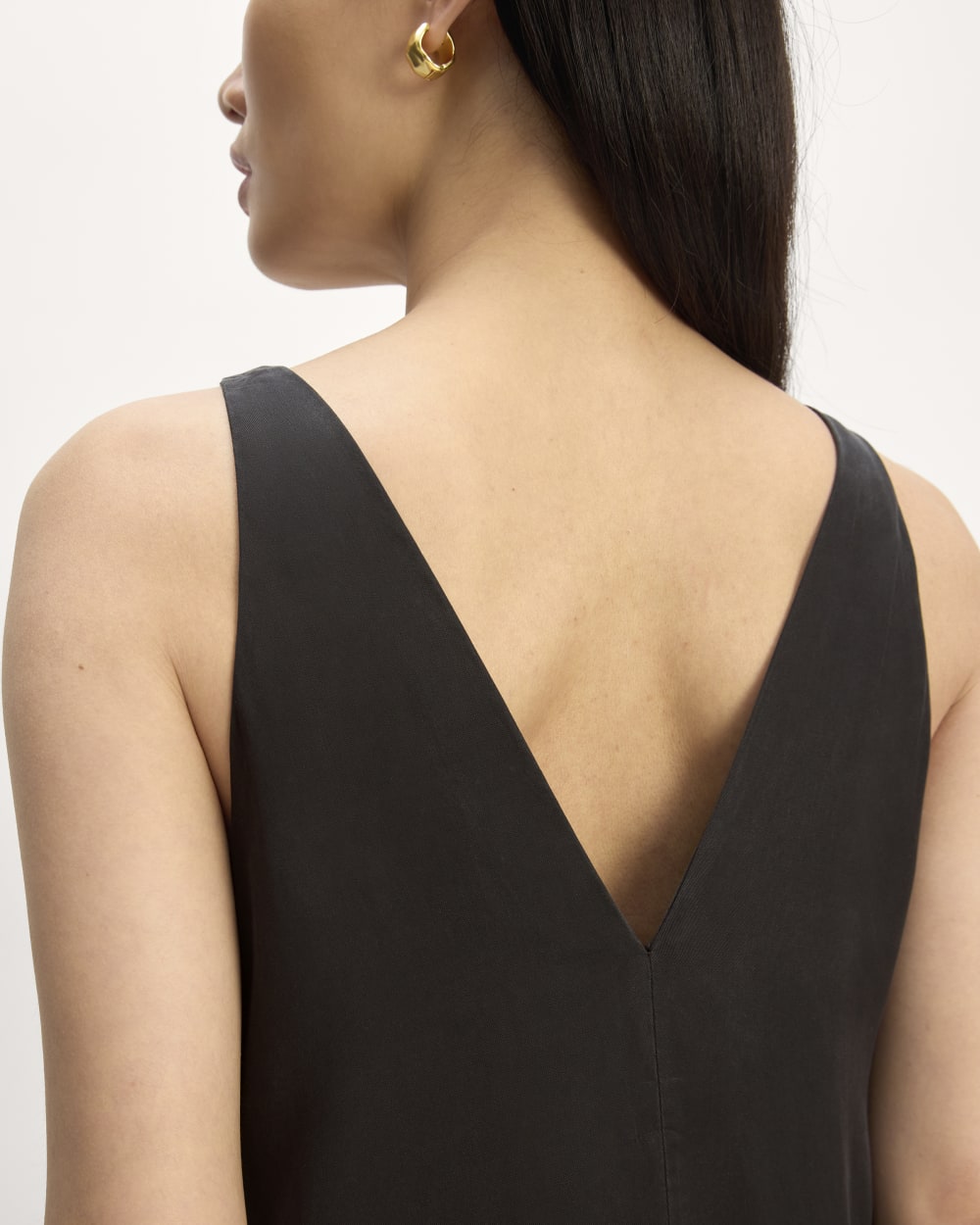The TENCEL? Midi Slip Dress | Black - Image 4