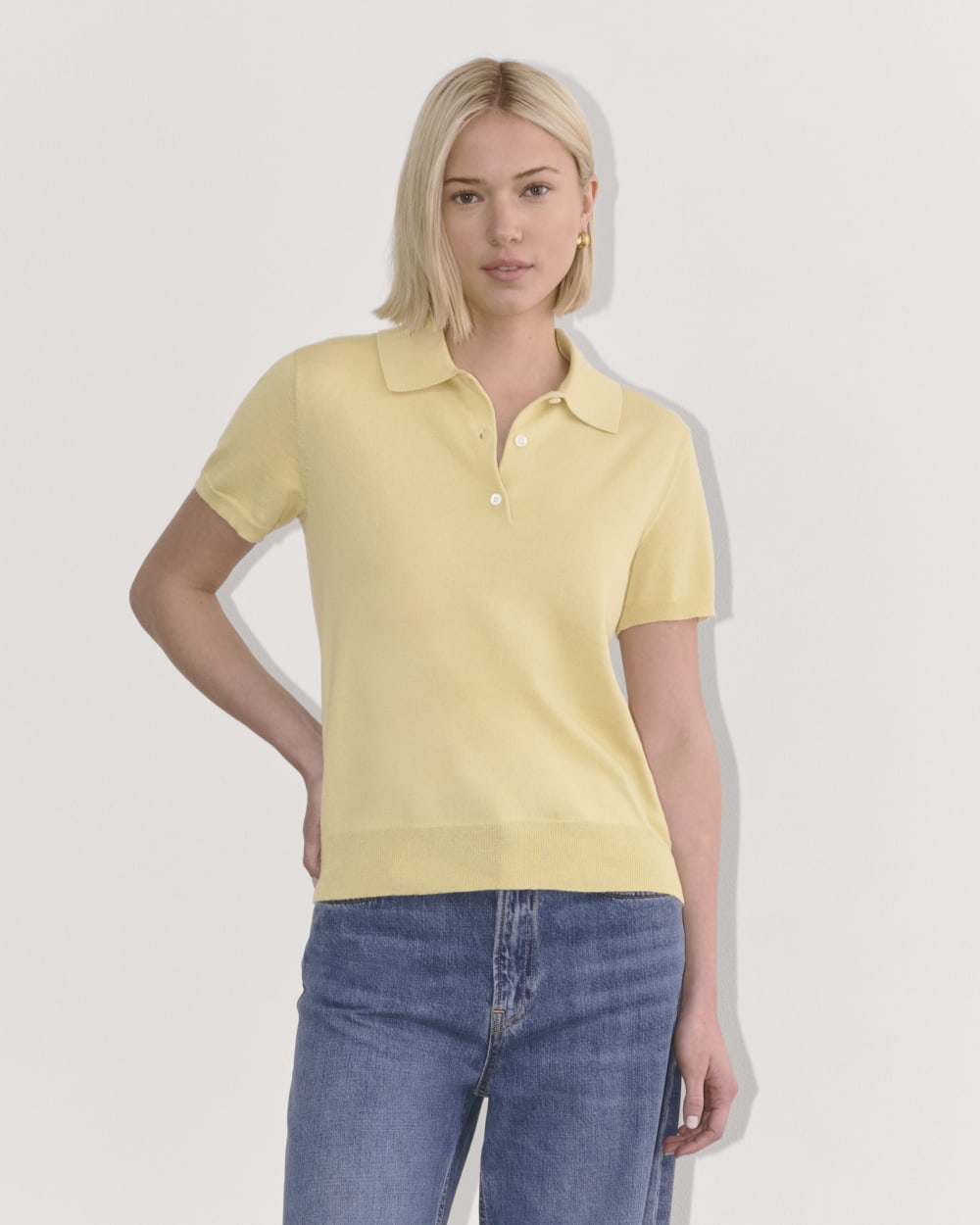 The Polo in Cotton Cashmere | Parsnip