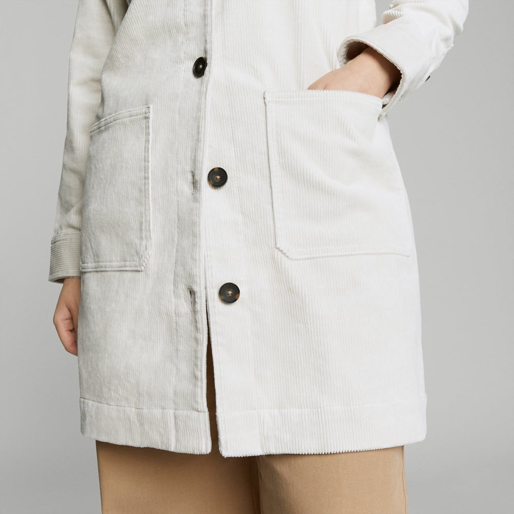 The Corduroy Long Shirt Jacket | Sandstone - Image 6