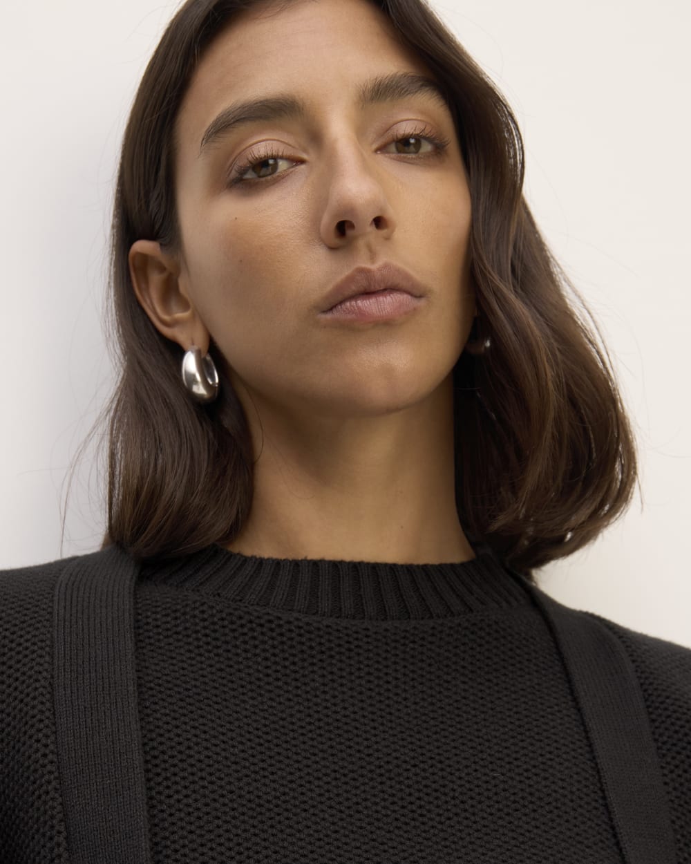 The Cotton Honeycomb Cardigan | Black - Image 4