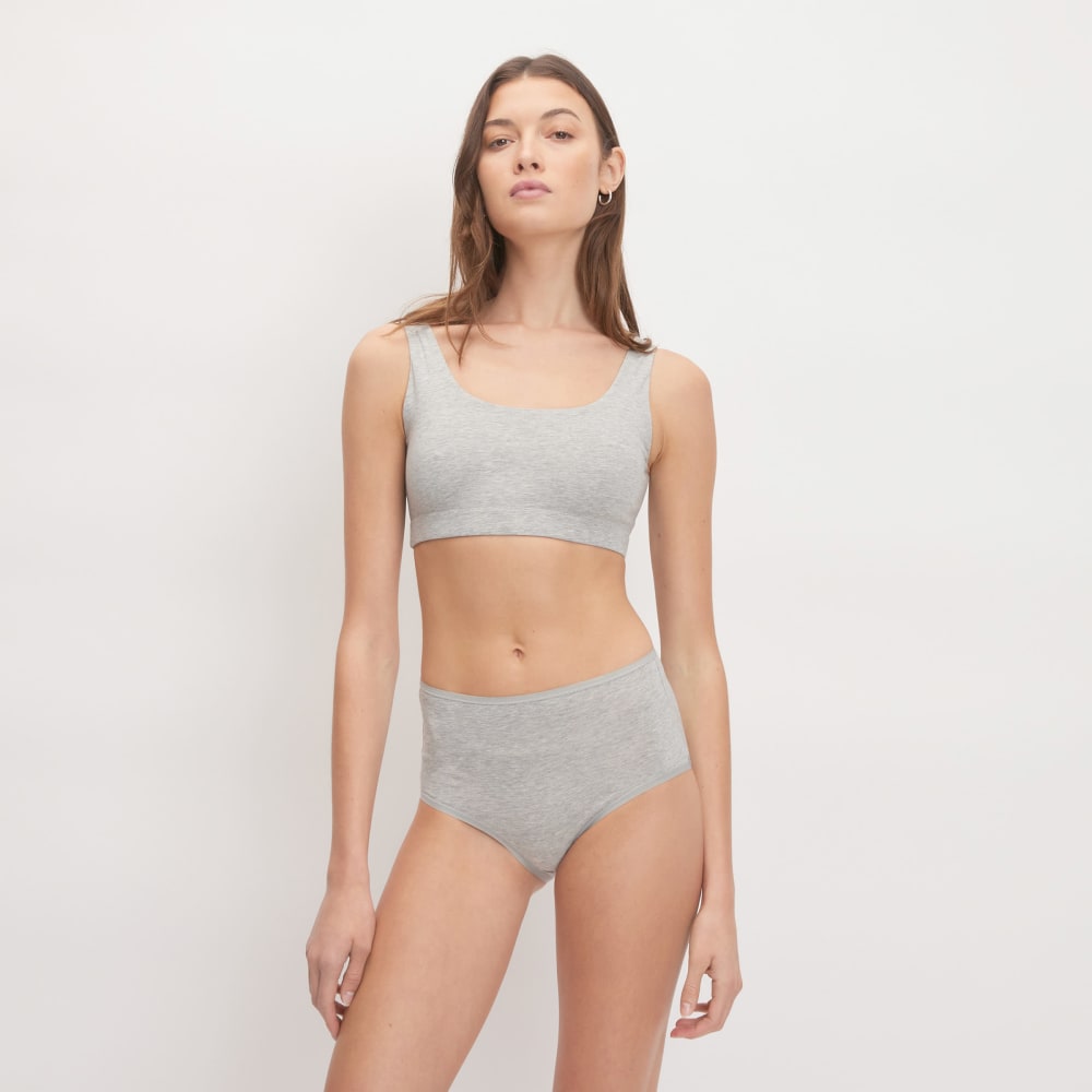 The Cotton Tank Bra | Heathered Grey