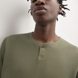 The Waffle Long-Sleeve Henley | Kalamata
