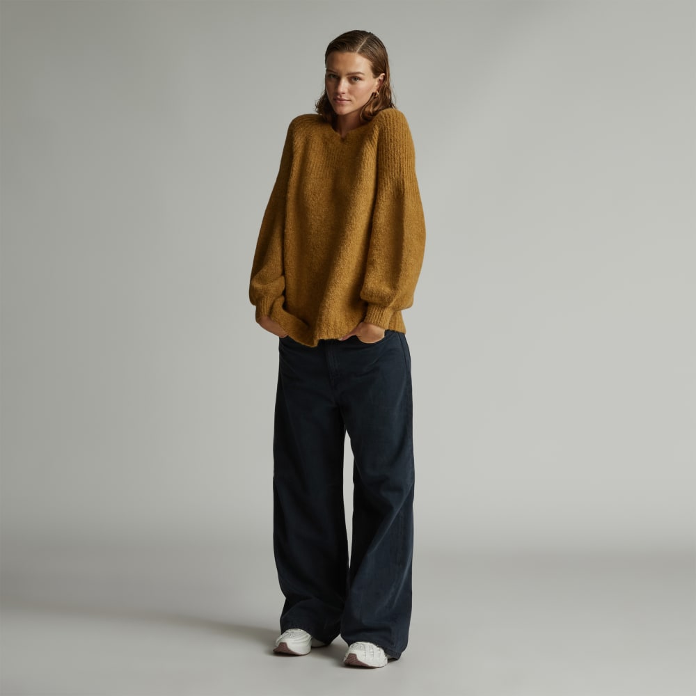 The SuperFuzz Alpaca Oversized Crew | Dijon - Image 6