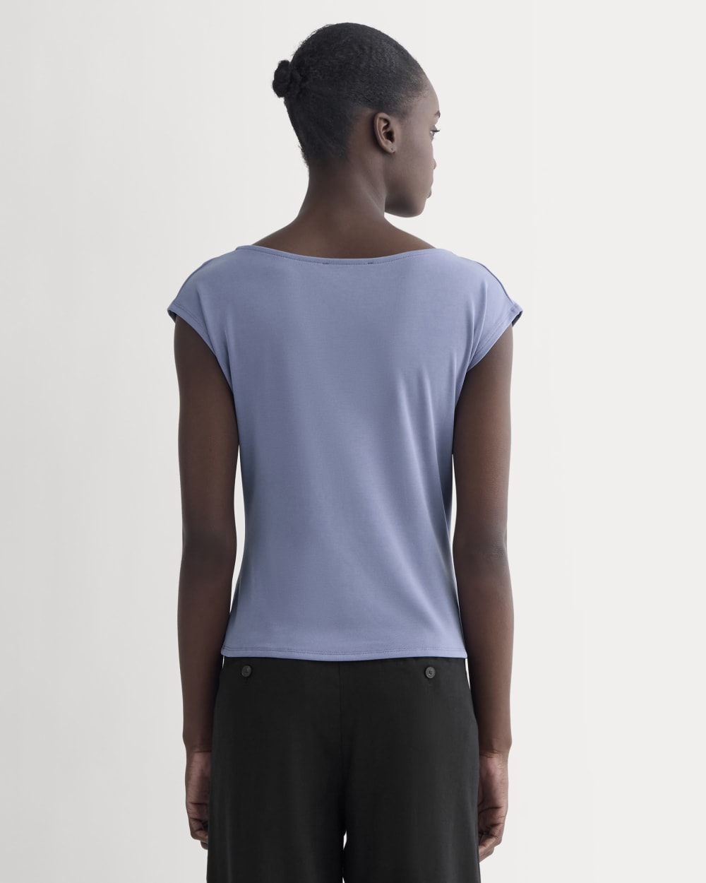 The Draped Top in Butterknit | Blue Dusk - Image 5