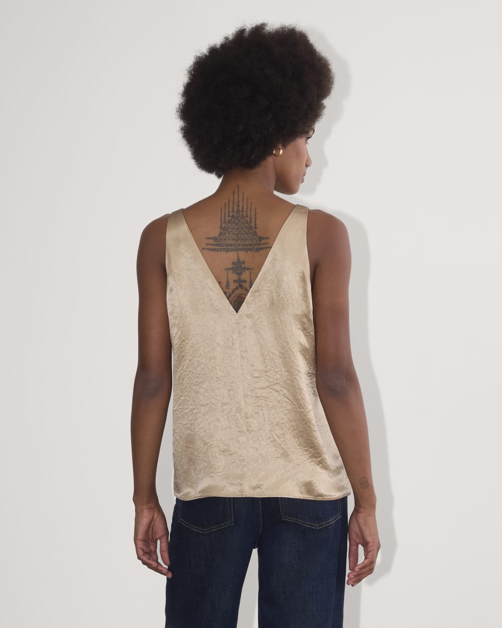 The Satin Tank | Champagne - Image 5