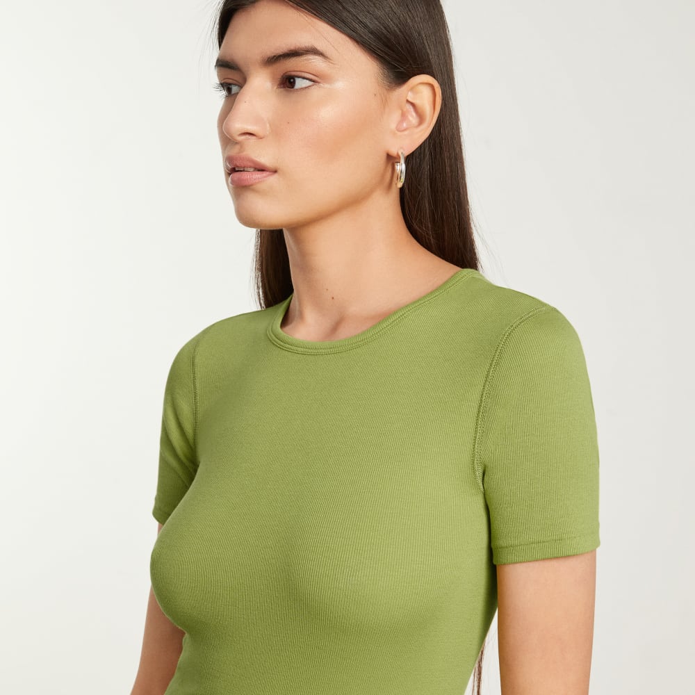 The Pima Micro-Rib Crew Tee | Pepper - Image 5