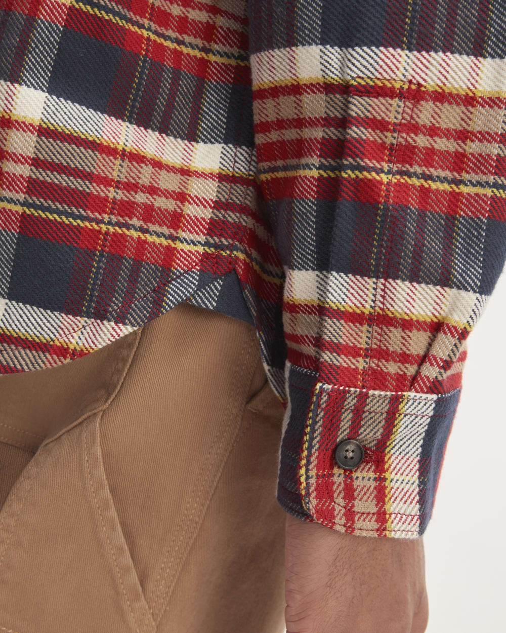 The Heavyweight Overshirt | Uniform | True Navy / Haute Red / Honey - Image 5