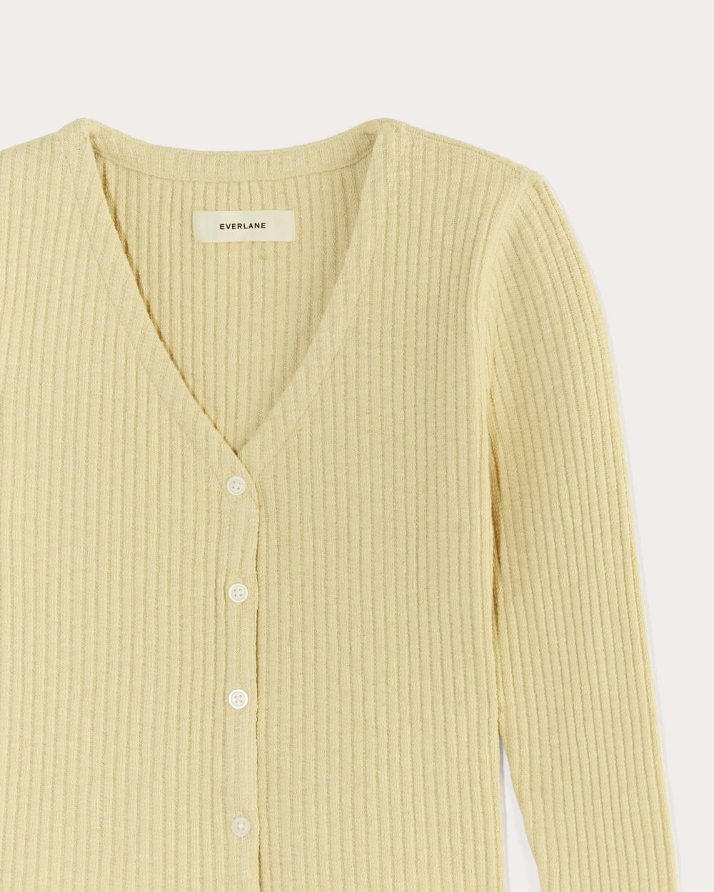 The Cozy Rib Cardigan | Banana Crepe - Image 6