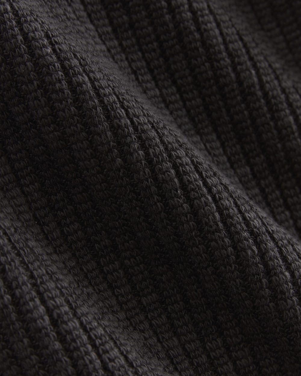 The Rib-Knit Short-Sleeve Henley | Black - Image 6
