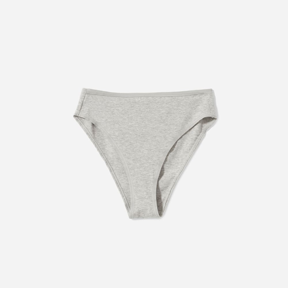 The Cotton High-Rise Bikini | Heathered Grey