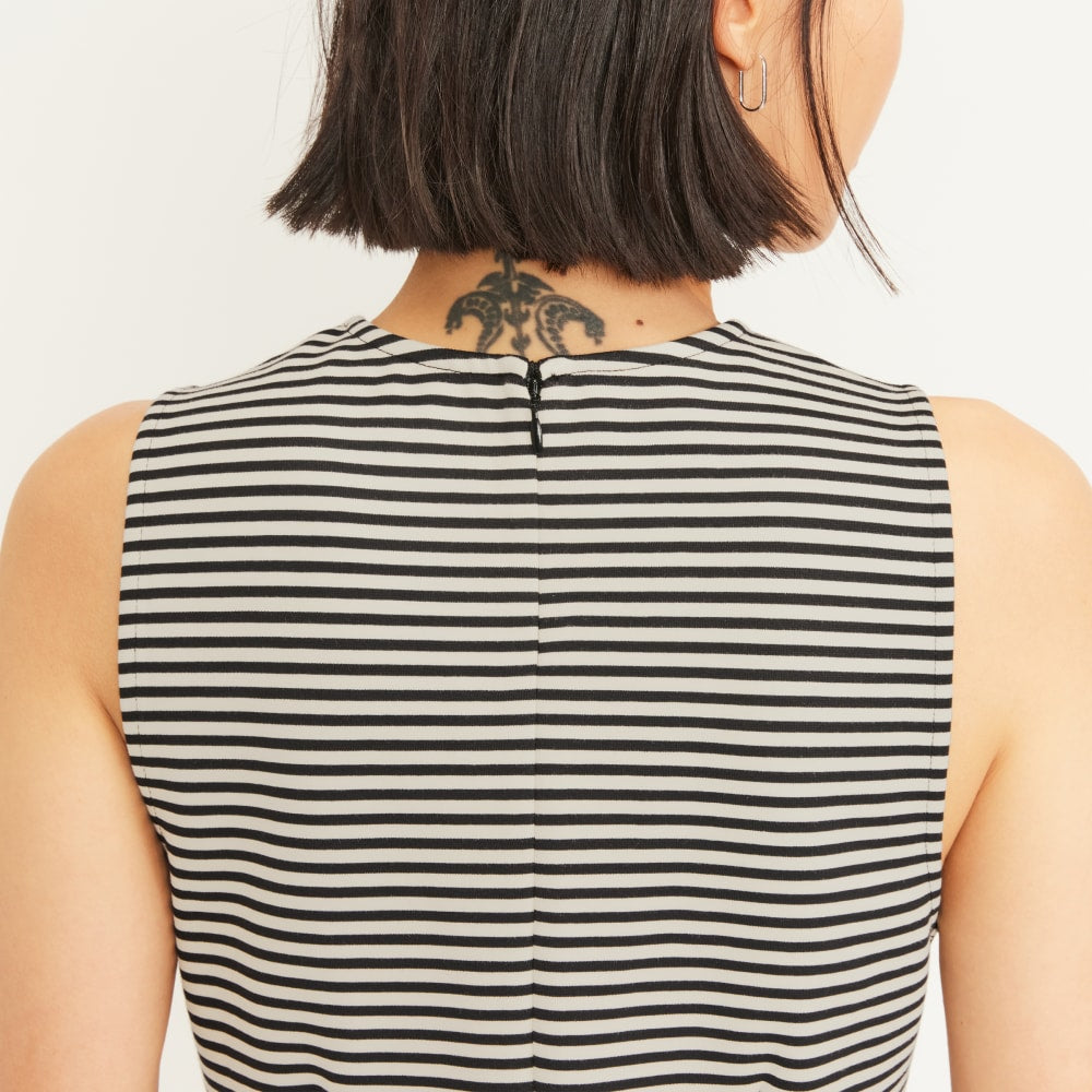 The Dream '90s Shift Dress | Parchment / Black - Image 5