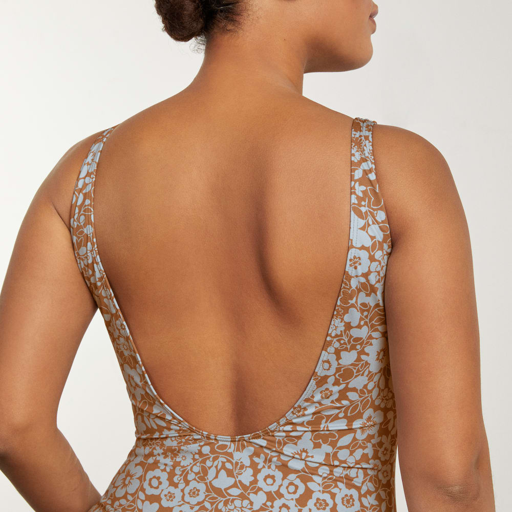 The Square-Neck One-Piece | Honey Floral - Image 3