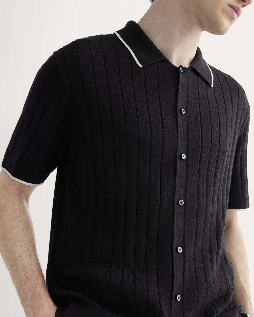 The No-Sweat Button-Down Polo | Black - Image 4
