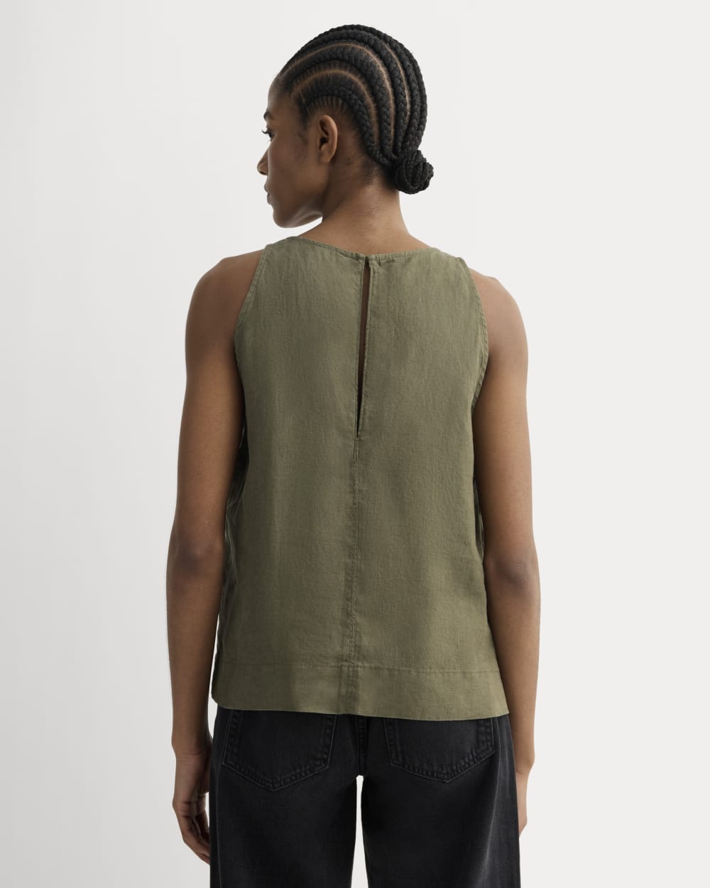 The Linen High-Neck Tank | Kalamata - Image 5