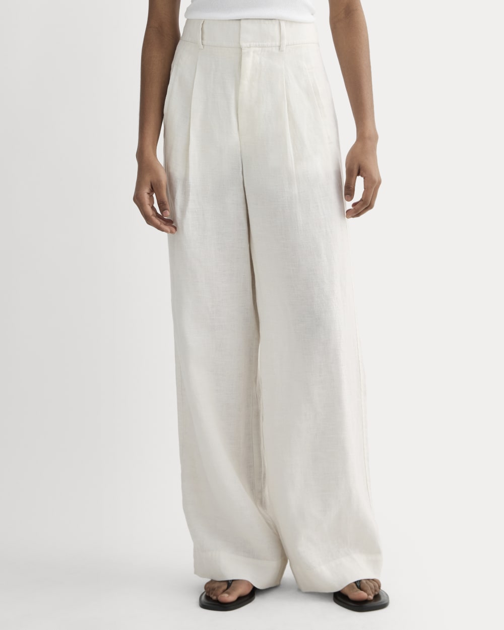 The Linen Way-High® Drape Pant | Natural Chambray - Image 3