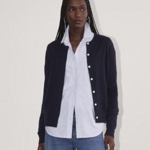 The Classic Cardigan in Cashmere | Navy