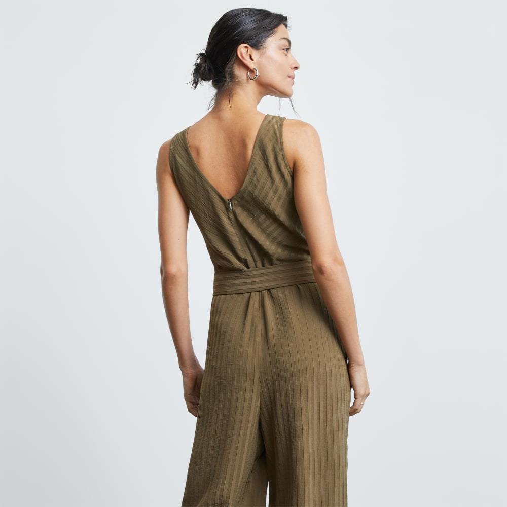 The City Stripe Draped Jumpsuit | Beech - Image 4