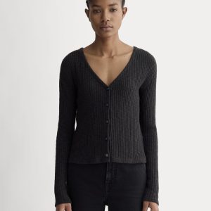 The Cozy Rib Cardigan | Black
