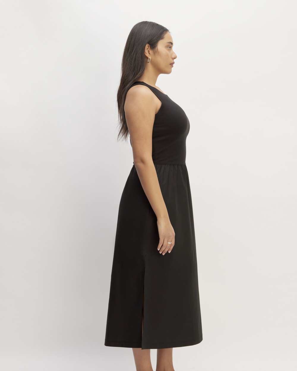The Supima® High-Neck Riviera Dress | Black - Image 3