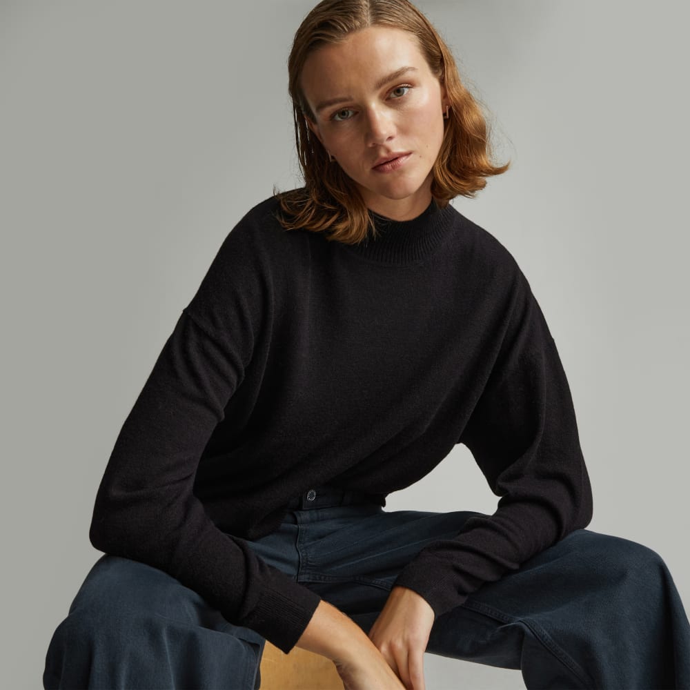 The Luxe Merino Turtleneck | Black - Image 5