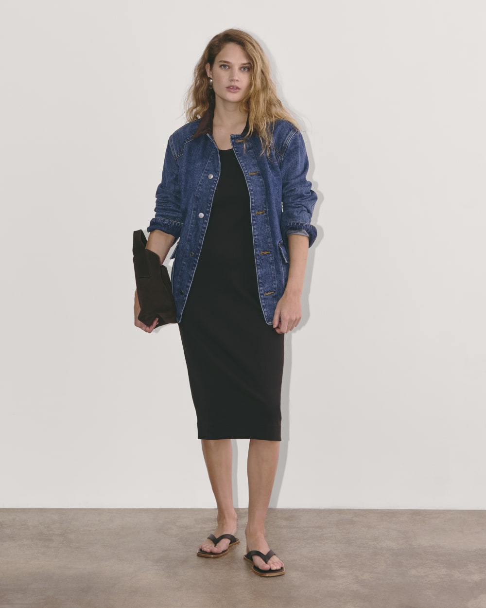 The '90s Rib Dress | Black - Image 3