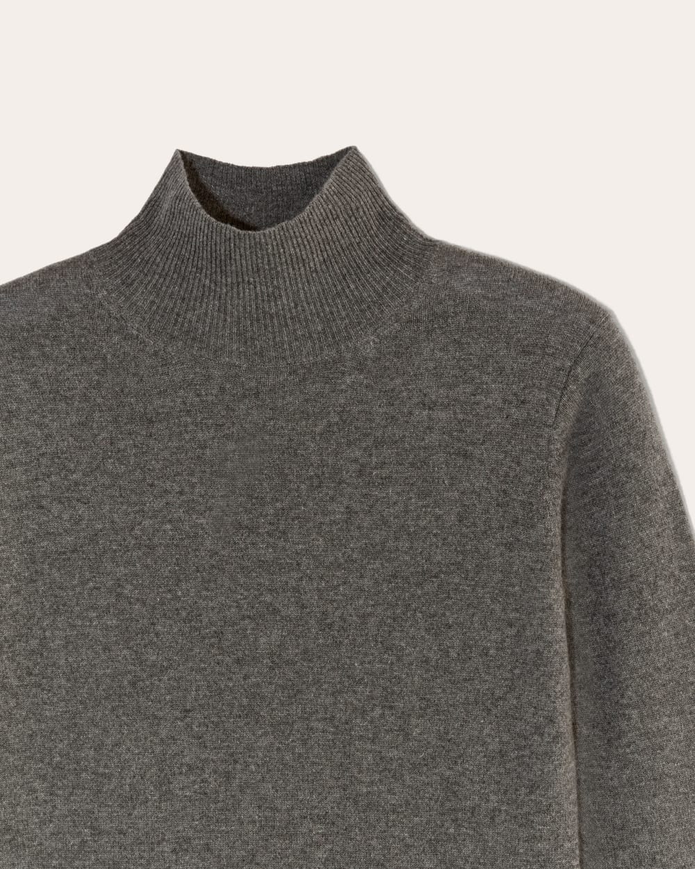 The Turtleneck Sweater Dress in Cashmere | Heather Charcoal - Image 6