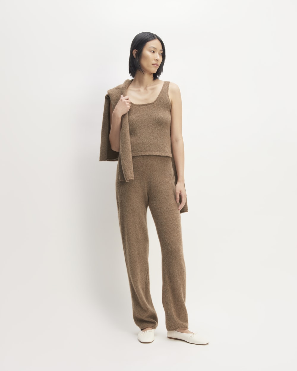 The Cozy-Stretch Tank | Heathered Toasted Coconut - Image 3