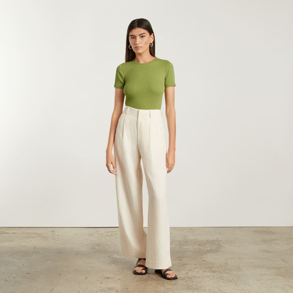 The Pima Micro-Rib Crew Tee | Pepper - Image 4