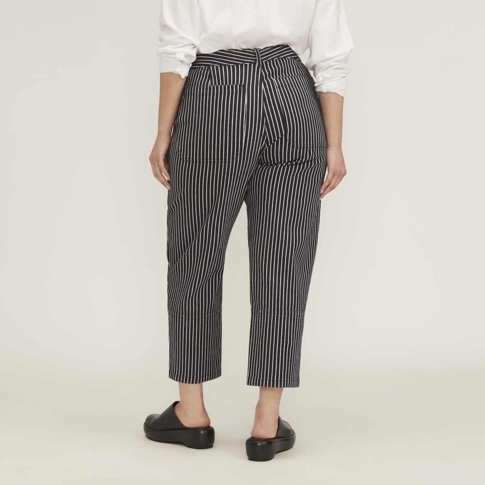 The Utility Barrel Pant | Black / Bone | Regular - Image 6