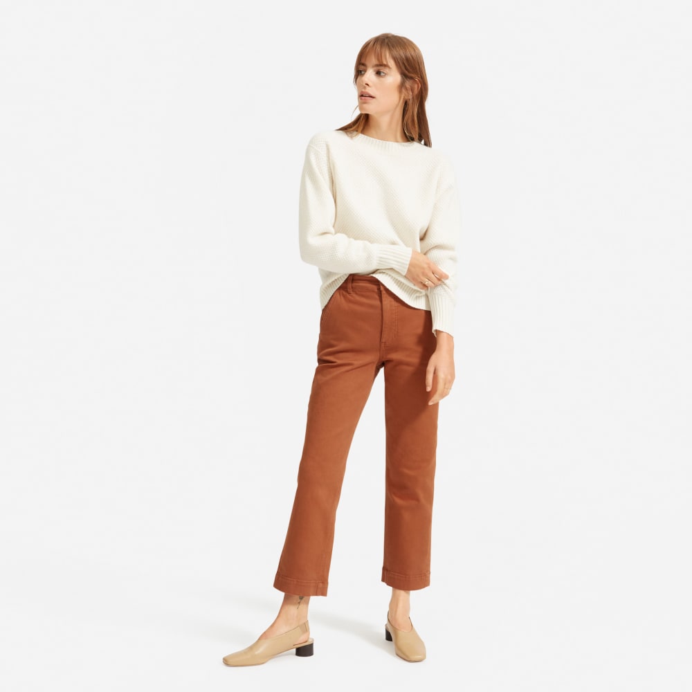 The Straight-Leg Crop | Cocoa Brown | Regular - Image 2