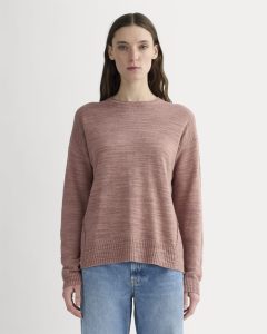 The Slouch Sweater in Cotton Linen | Rose Dusk