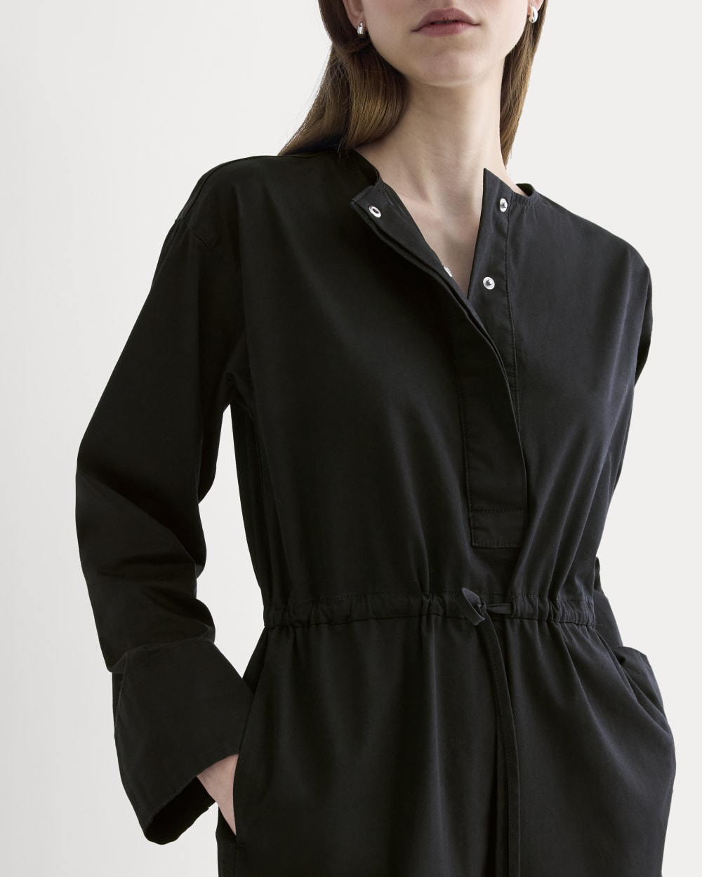 The Utility Drawstring Jumpsuit | Black - Image 3