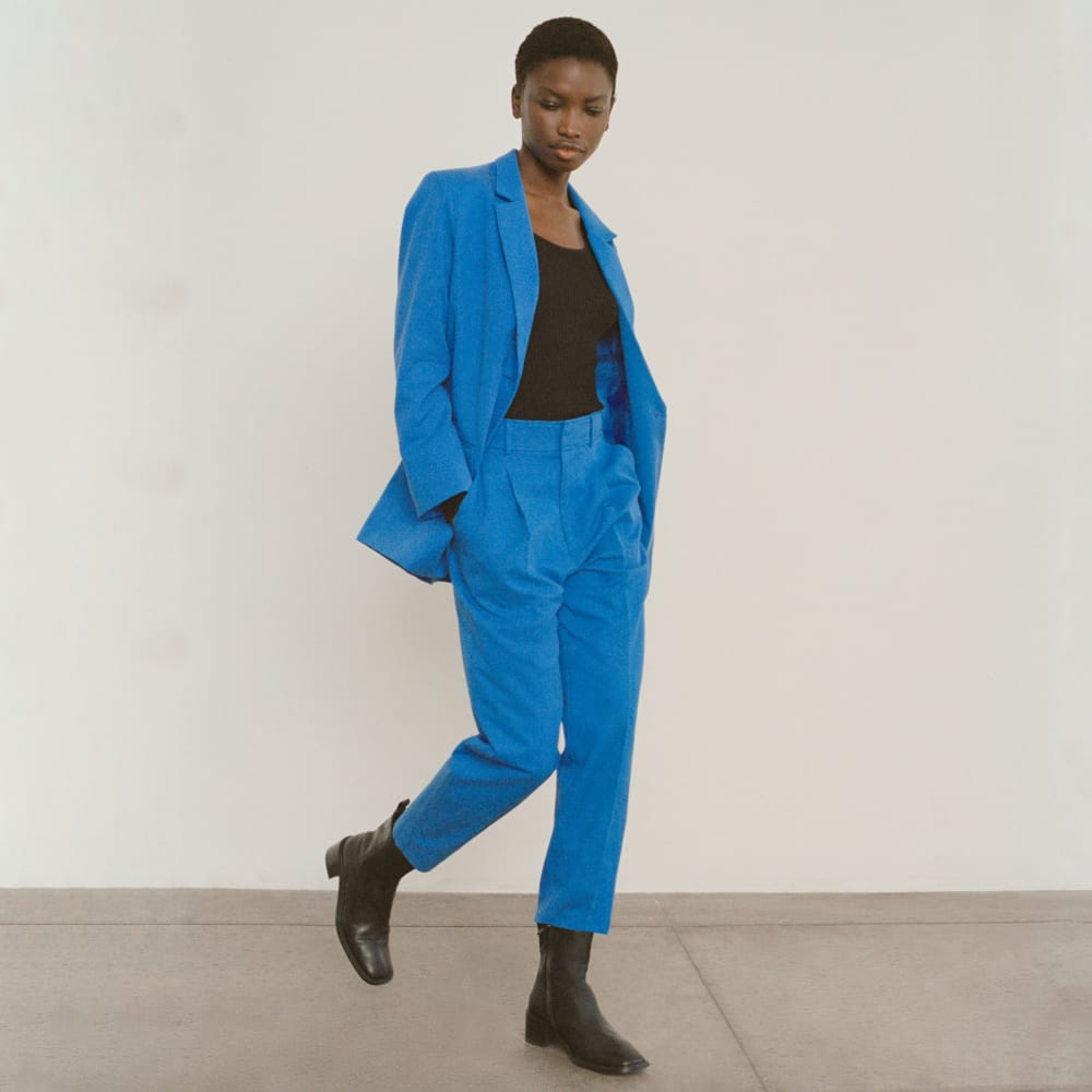 The Draper Tapered Pant in Buttersmooth | Brilliant Blue - Image 7