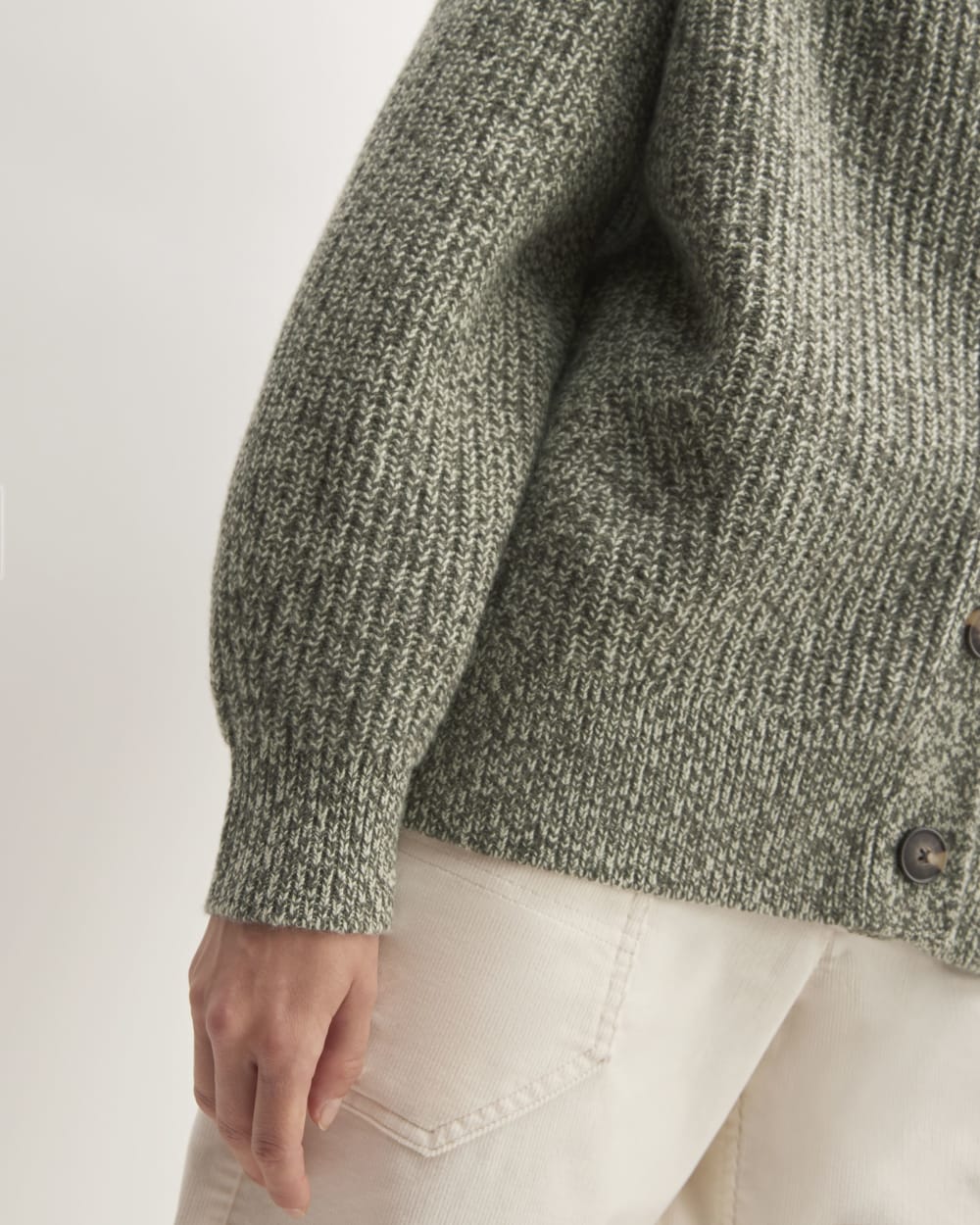 The Felted Merino Cardigan | Seafoam Green / Kambaba Twist - Image 5