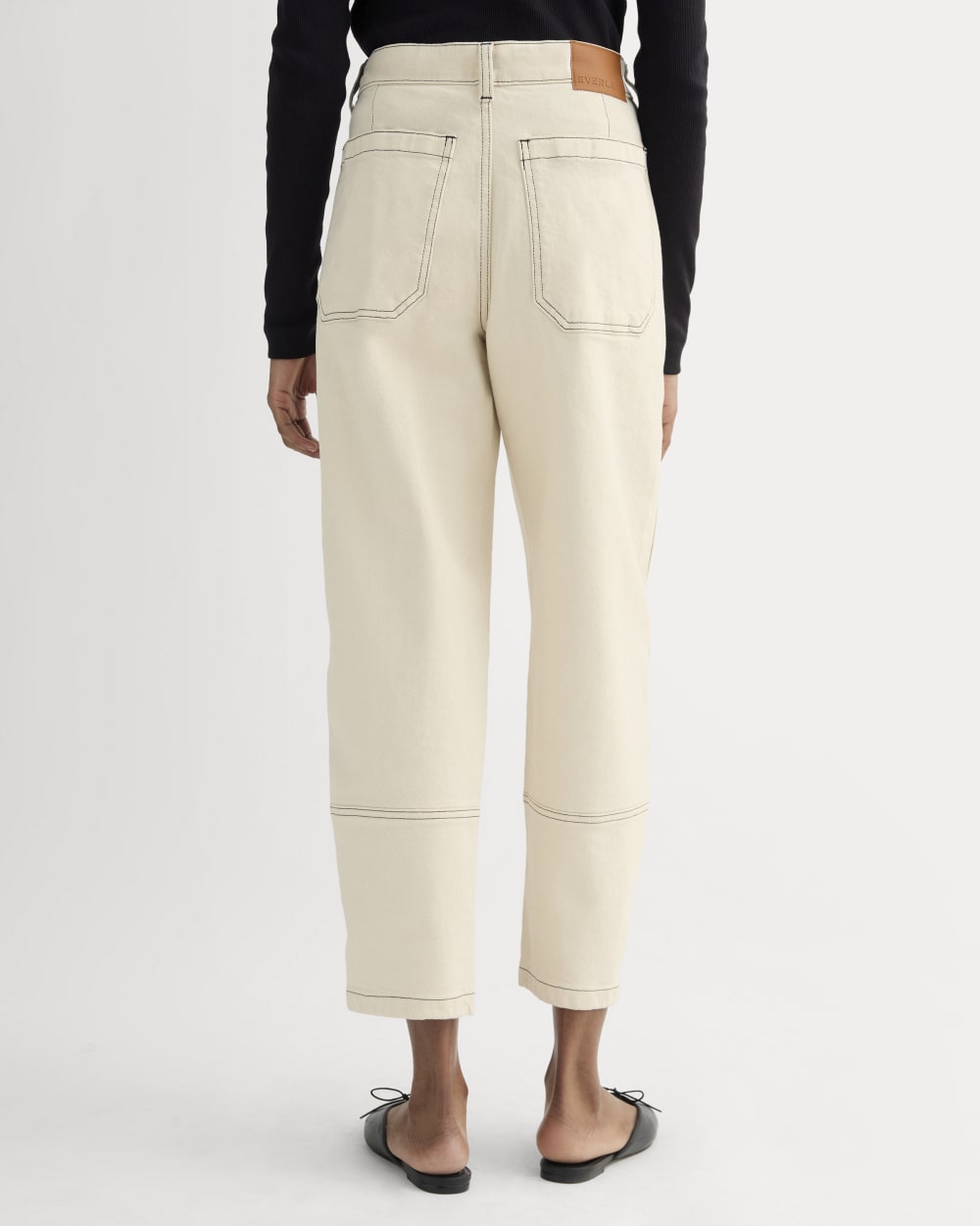 The Utility Barrel Pant | Ecru | Regular - Image 5