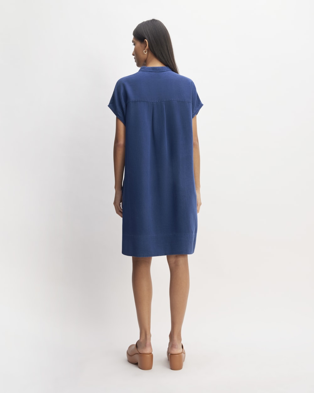 The TENCEL? Easy Workwear Dress | Bellwether Blue - Image 6