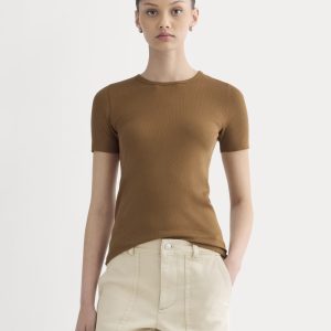 The Luxe Rib Crew | Toffee