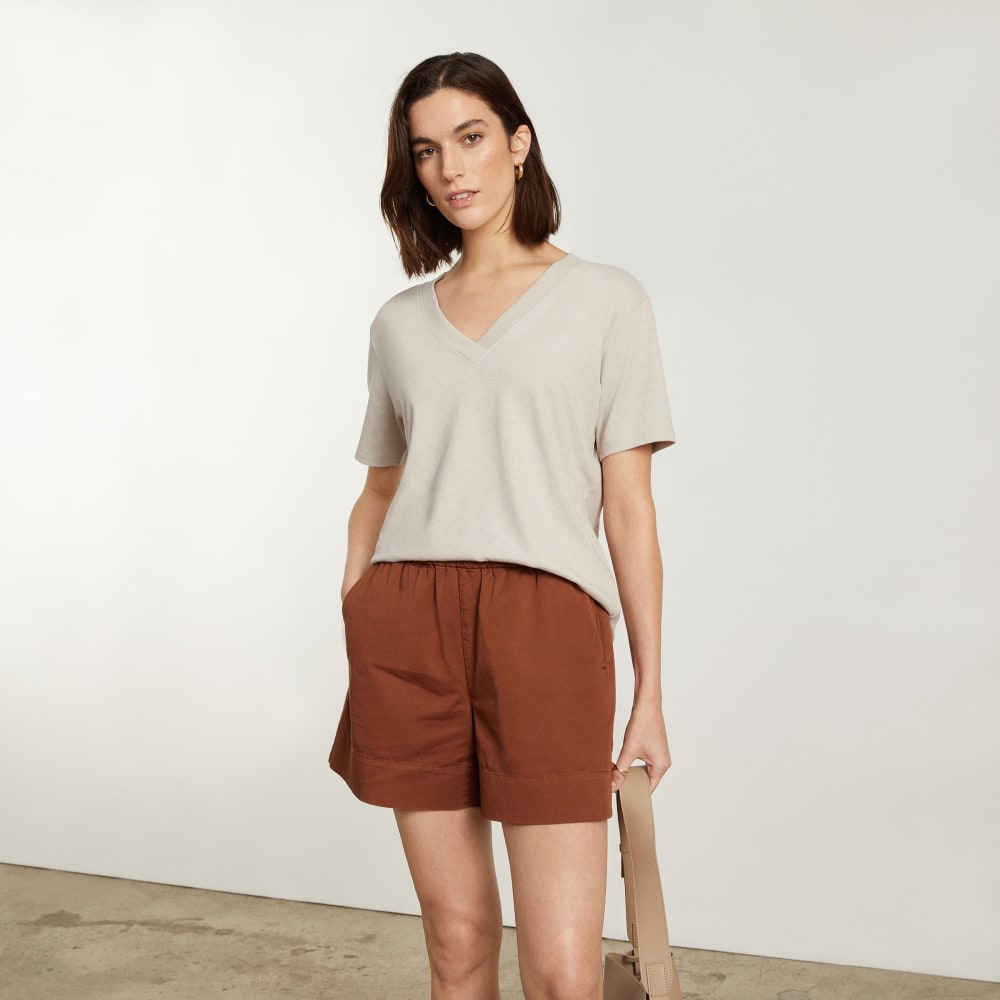 The Vintage V-Neck Hemp Tee | Moonlit Cloud - Image 6