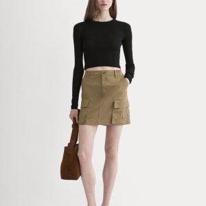 The Cargo Mini Skirt | Soft Brown