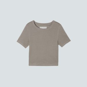 The '90s Rib Tee | Clay