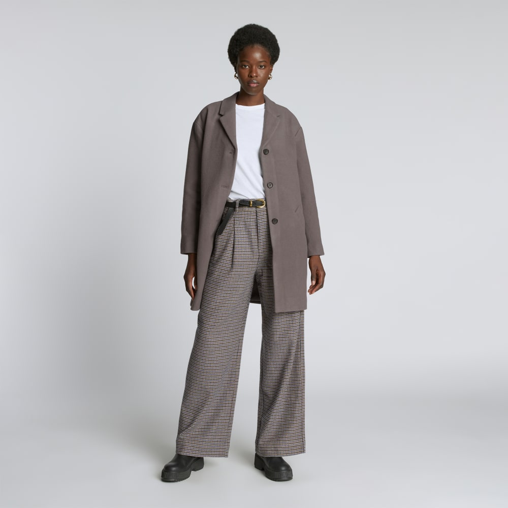 The Italian ReWool? Cocoon Coat | Taupe Grey - Image 6