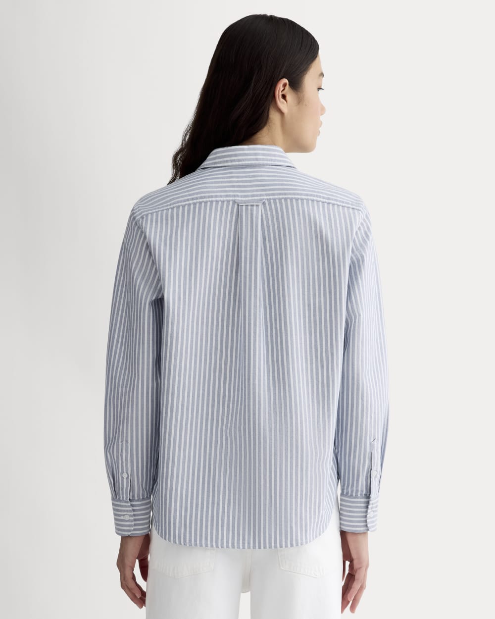 The Must-Have Oxford Shirt | Bone / Mazarine Blue - Image 5