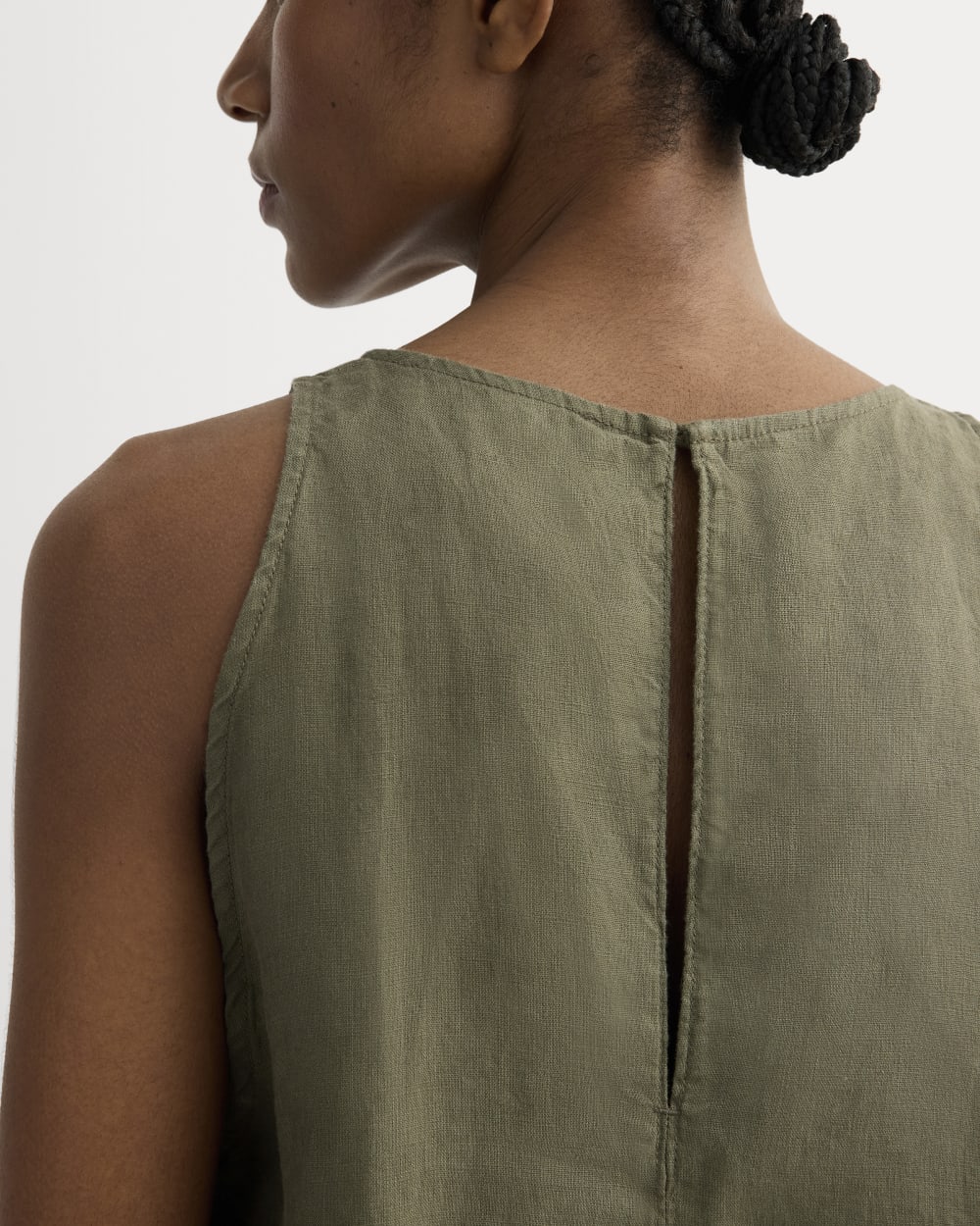 The Linen High-Neck Tank | Kalamata - Image 4
